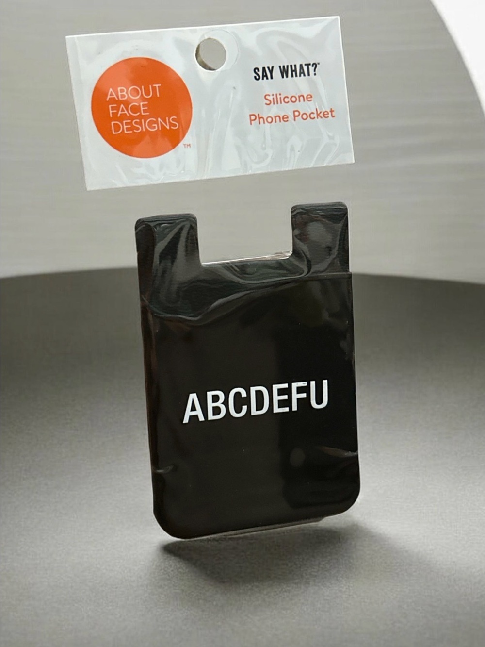 Black Silicone Phone Pocket - ABCDEFU
1473